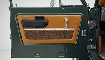 1973 classic ford bronco in highland green door lights