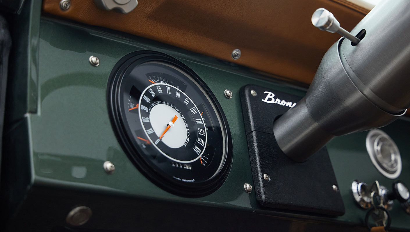 1973 classic ford bronco in highland green speedo