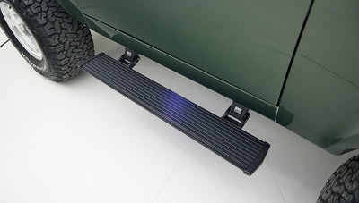 1973 classic ford bronco in highland green power step