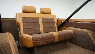 1973 classic ford bronco in highland green rear seat