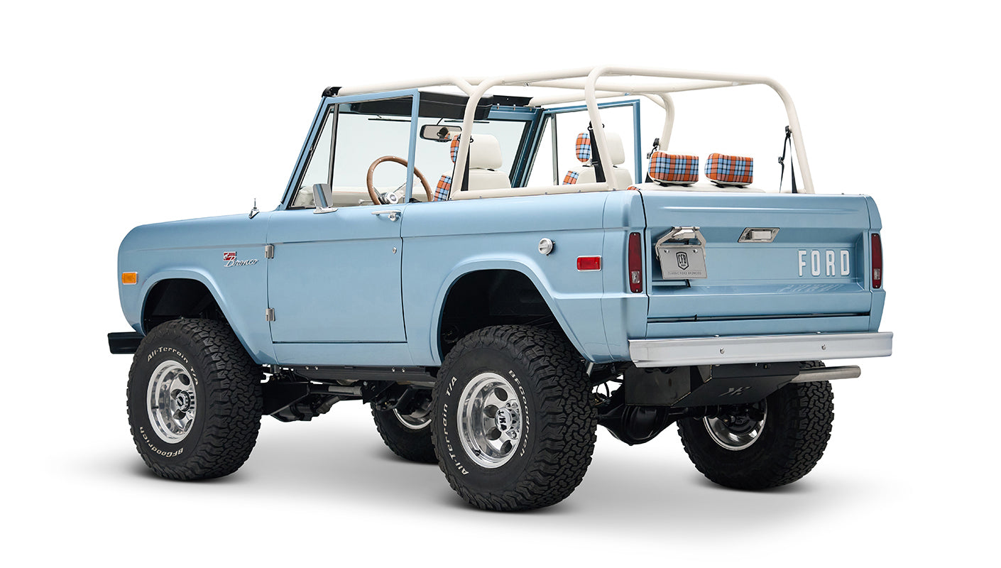 Classic Ford Bronco engine bay