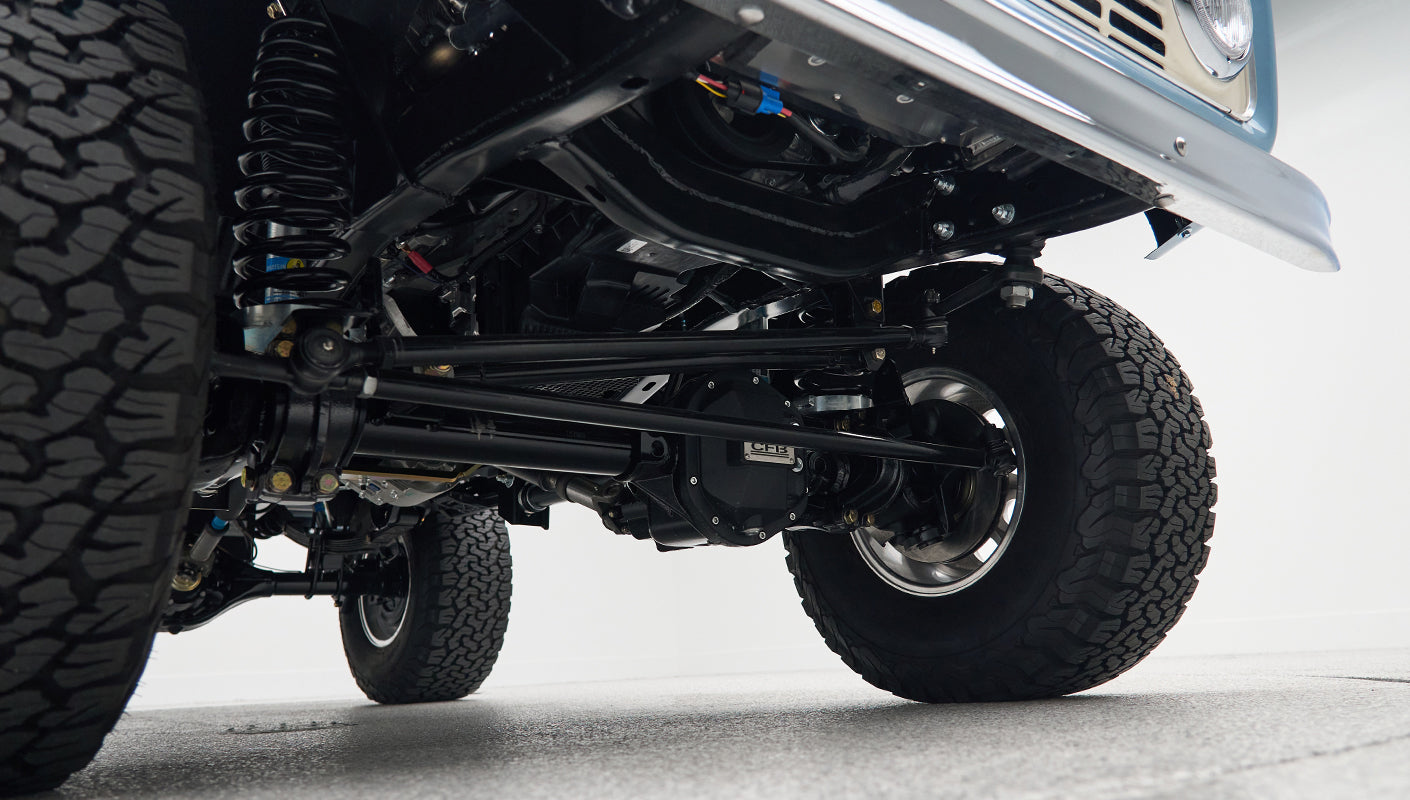 Classic Ford Bronco engine bay