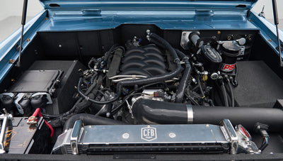 Classic Ford Bronco engine bay