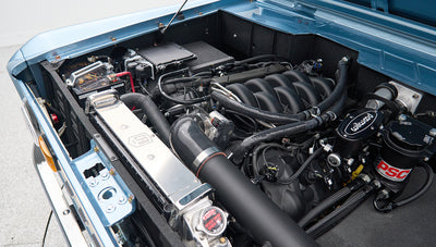 Classic Ford Bronco engine bay