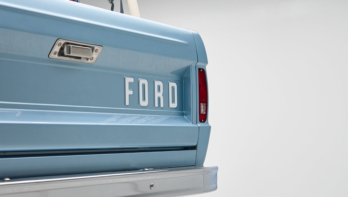 Classic Ford Bronco engine bay