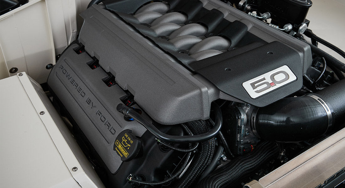 Classic Ford Bronco engine bay