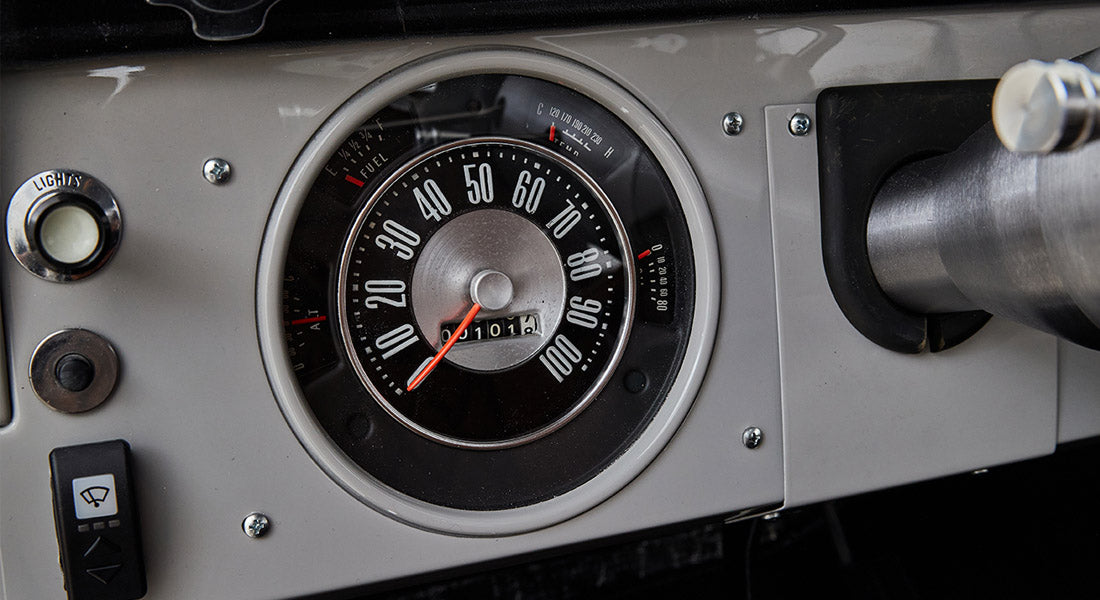 Classic Ford Bronco dashboard