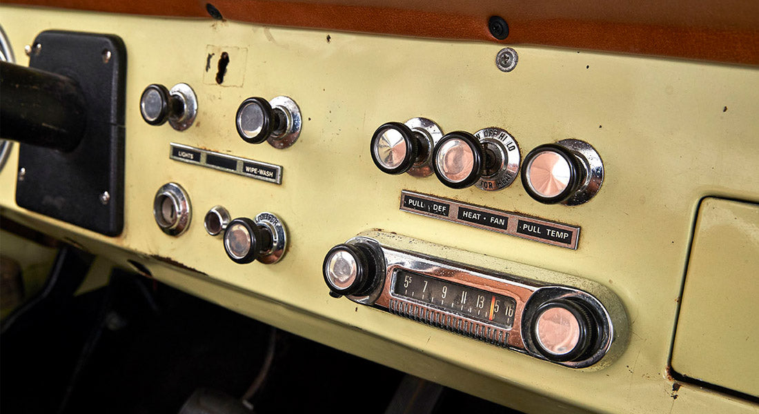 Classic Ford Bronco dashboard