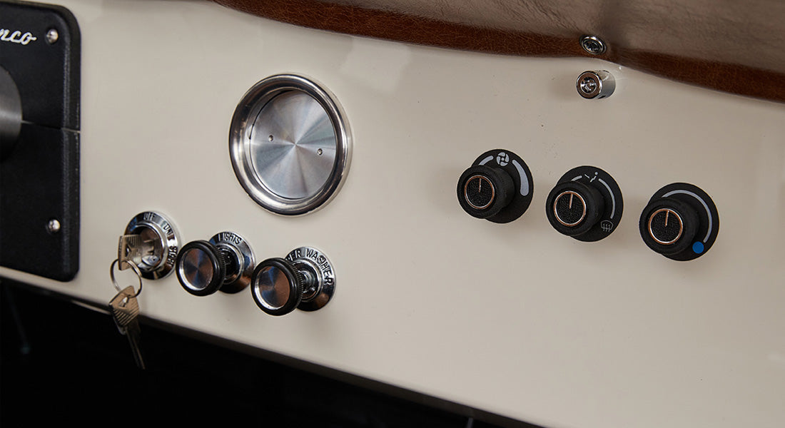 Classic Ford Bronco dashboard