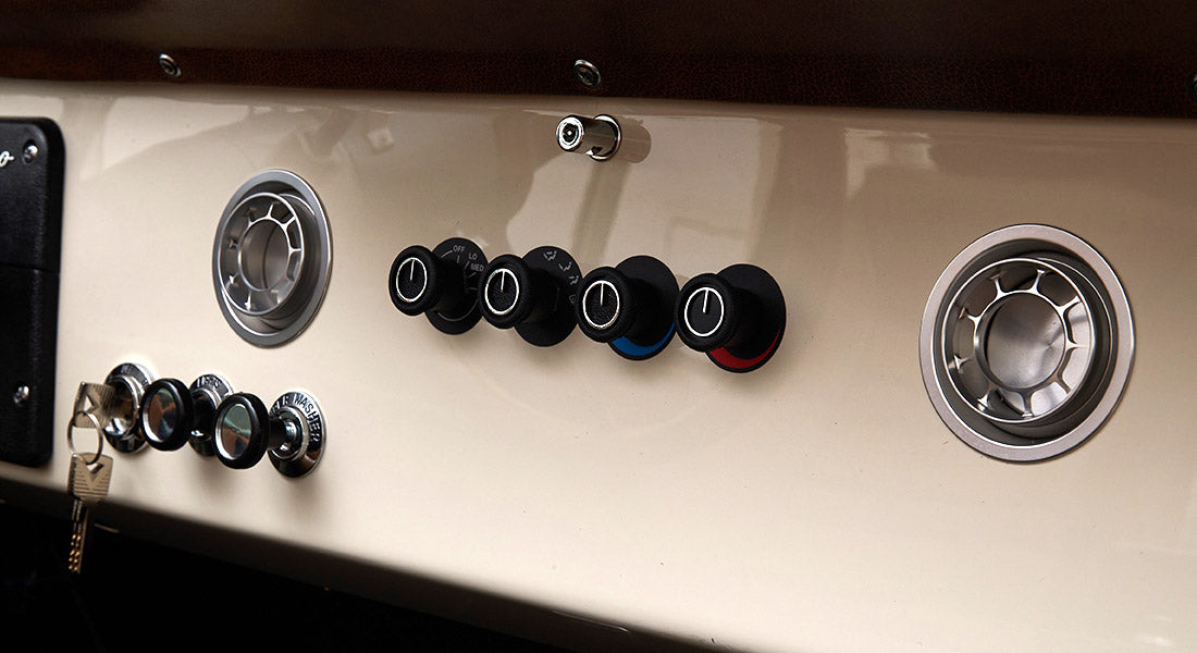Classic Ford Bronco dashboard