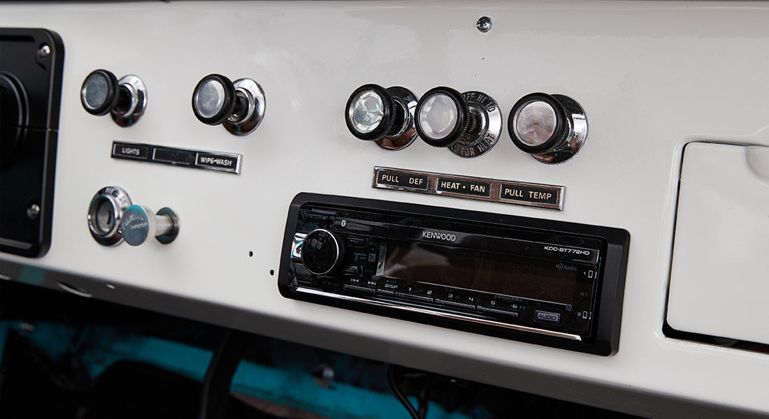 Classic Ford Bronco dashboard