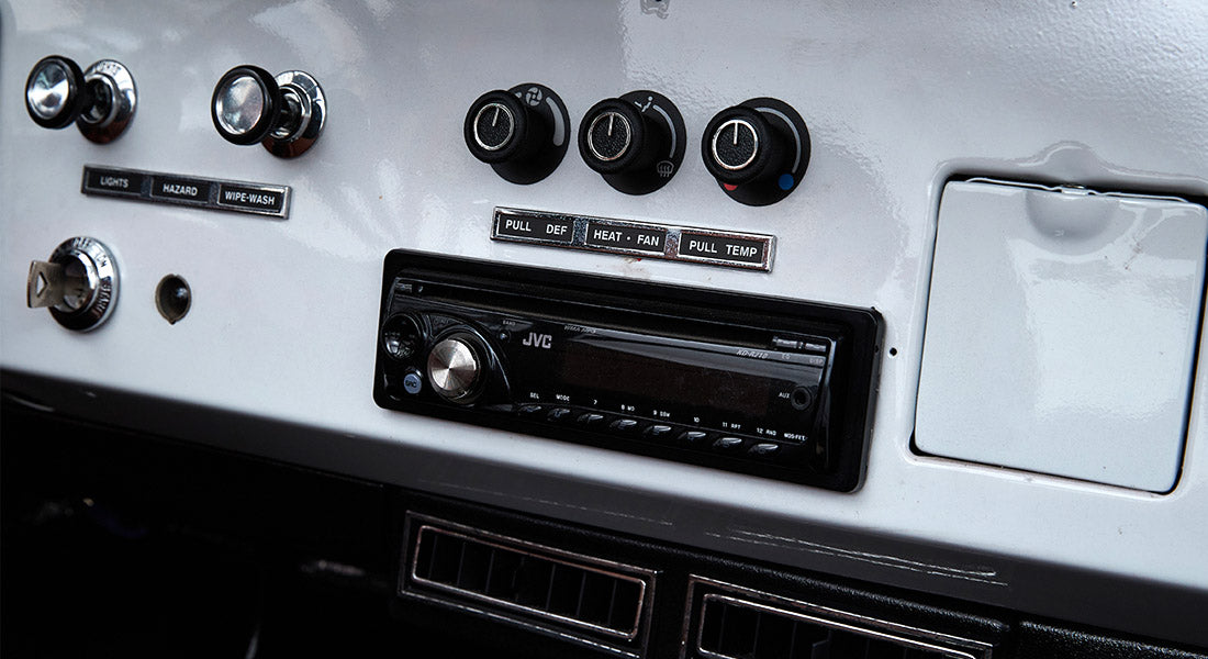 Classic Ford Bronco dashboard