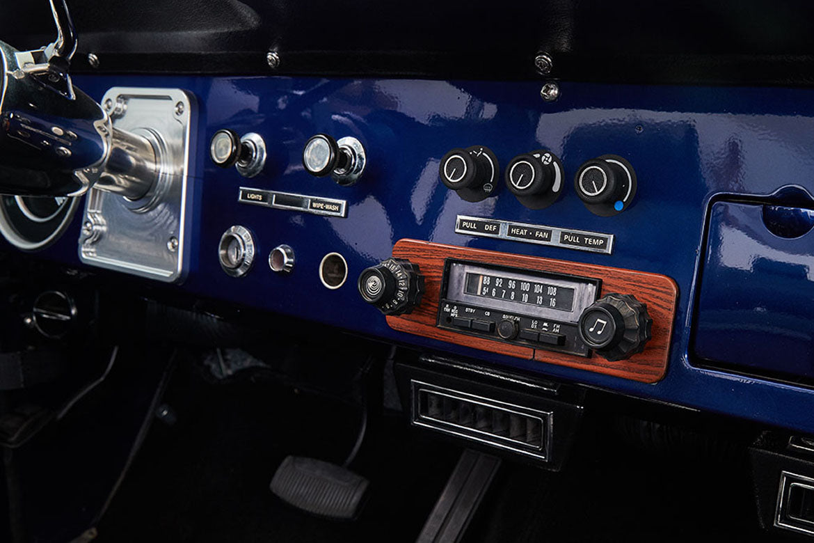 Classic Ford Bronco dashboard
