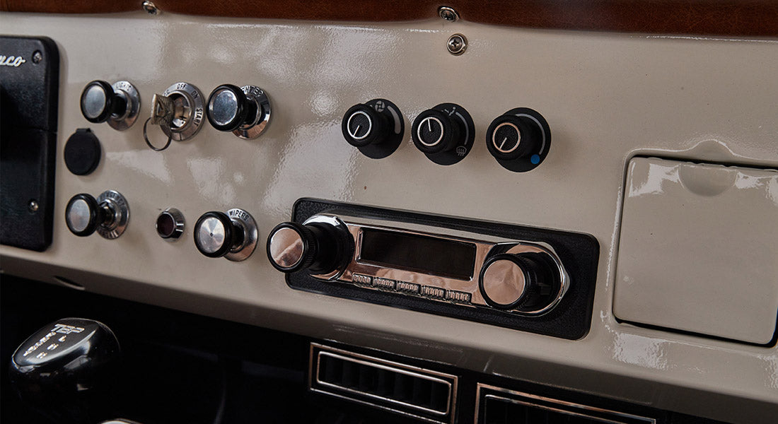 Classic Ford Bronco dashboard