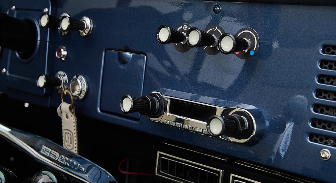 Classic Ford Bronco dashboard
