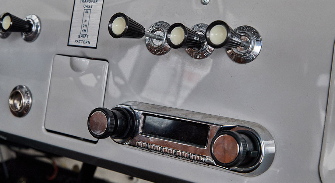 Classic Ford Bronco dashboard