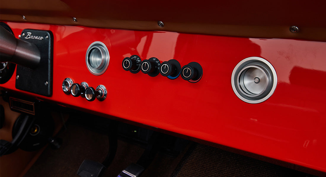 Classic Ford Bronco dashboard