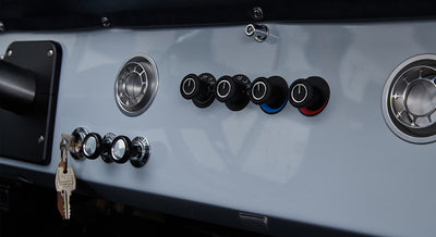 Classic Ford Bronco dashboard