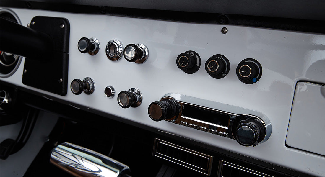 Classic Ford Bronco dashboard