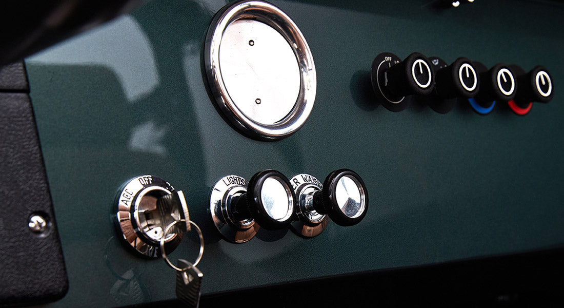 Classic Ford Bronco dashboard
