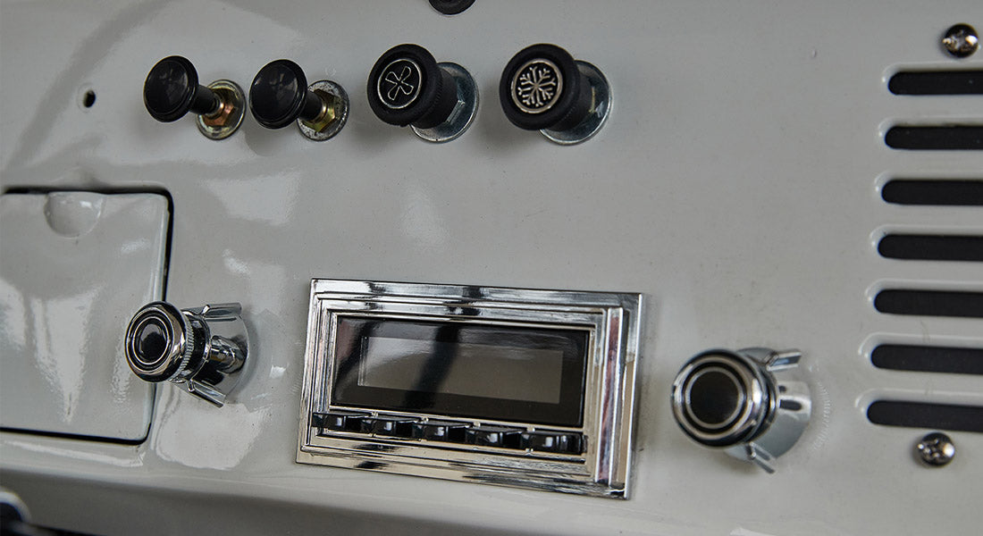 Classic Ford Bronco dashboard