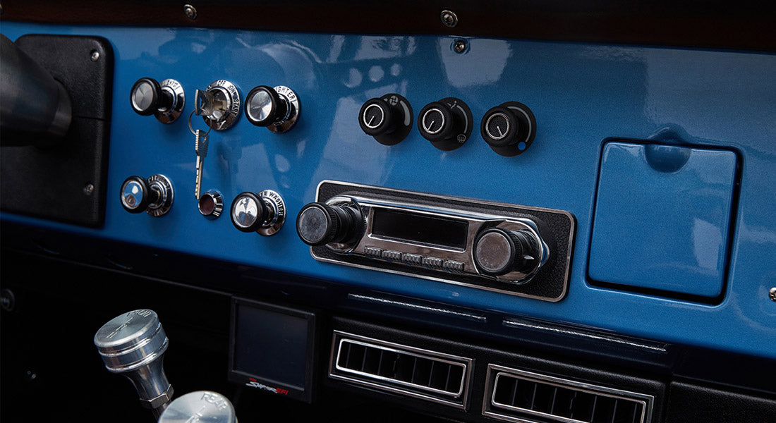 Classic Ford Bronco dashboard