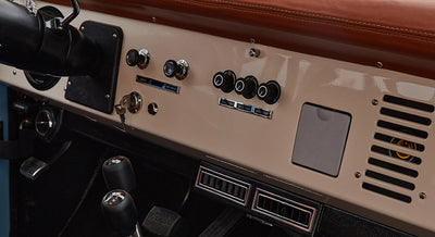 Classic Ford Bronco dashboard
