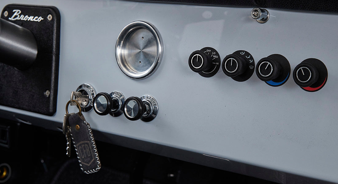 Classic Ford Bronco dashboard