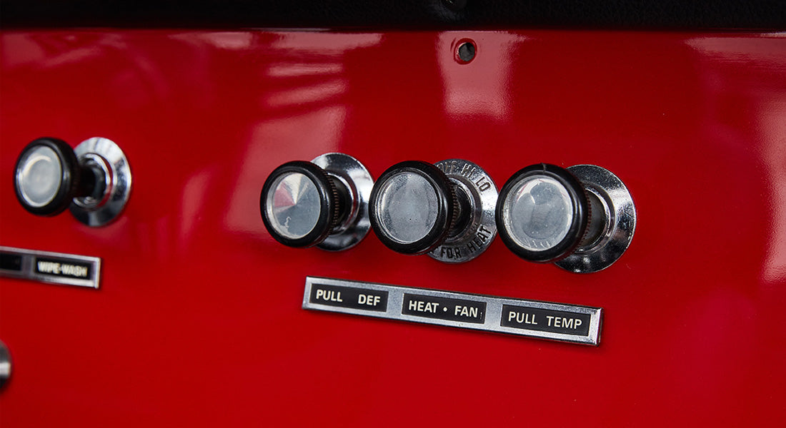 Classic Ford Bronco dashboard