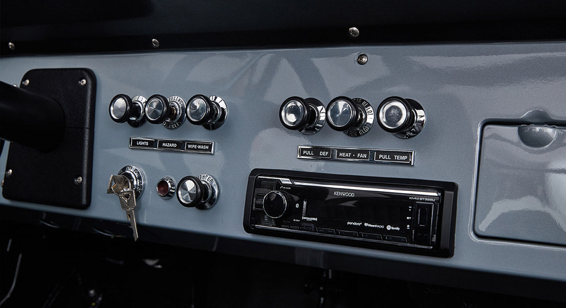 Classic Ford Bronco dashboard