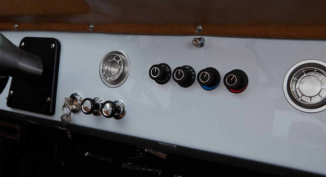 Classic Ford Bronco dashboard