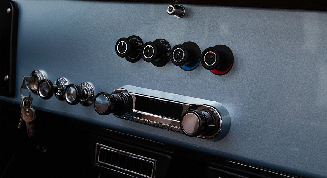 Classic Ford Bronco dashboard