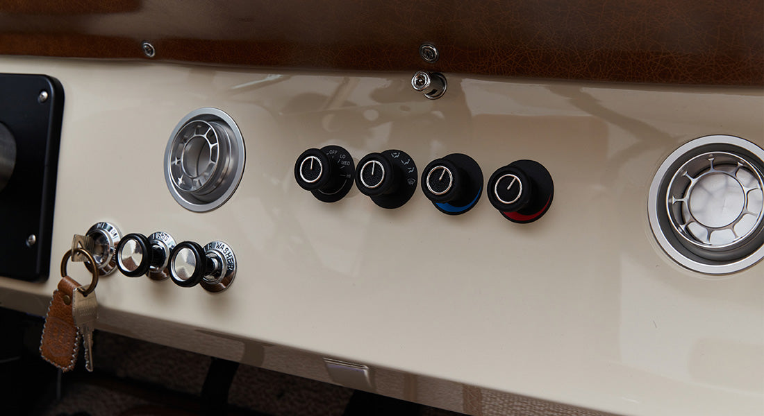 Classic Ford Bronco dashboard
