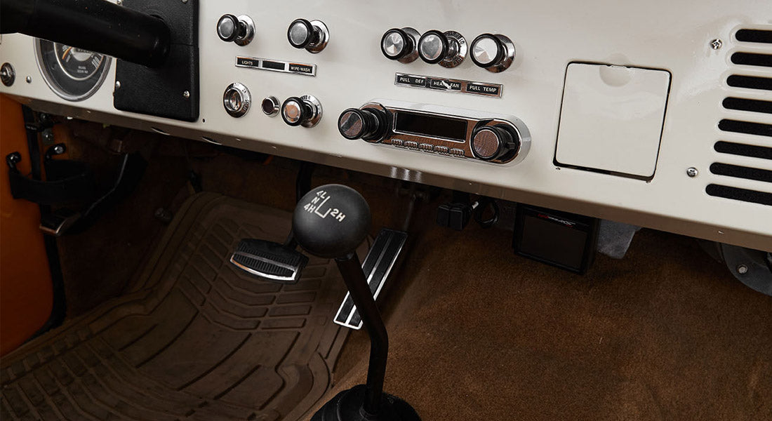 Classic Ford Bronco dashboard