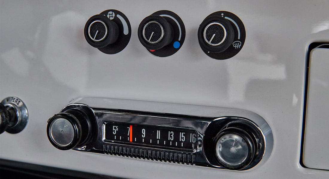 Classic Ford Bronco dashboard