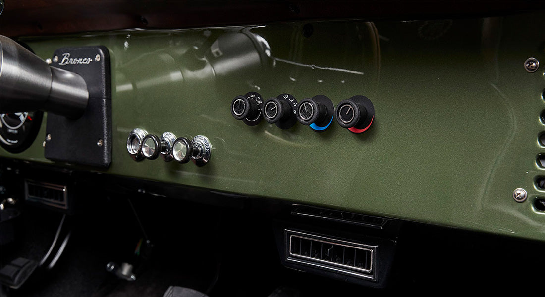 Classic Ford Bronco dashboard