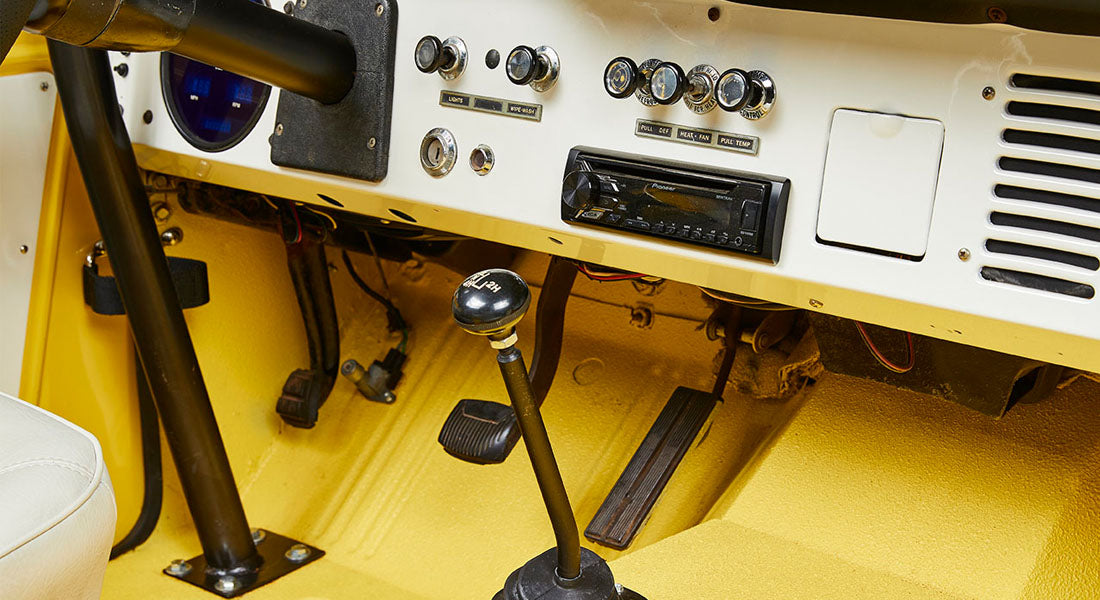 Classic Ford Bronco dashboard