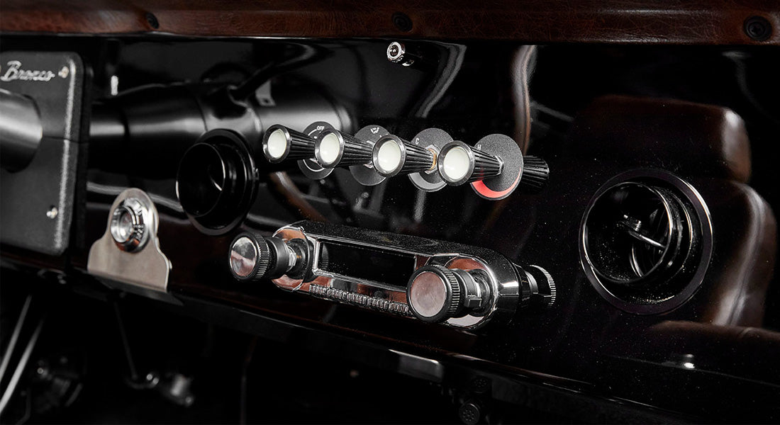 Classic Ford Bronco dashboard