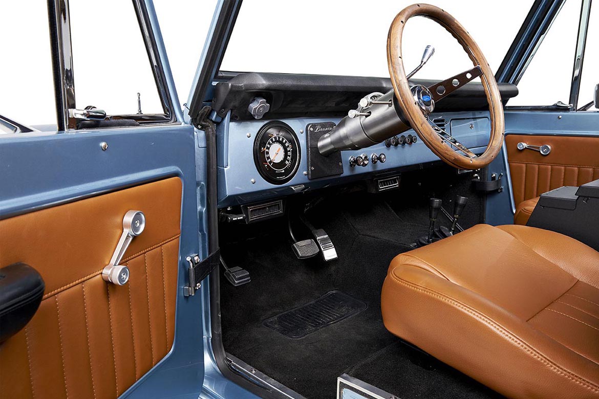 Classic Ford Bronco interior