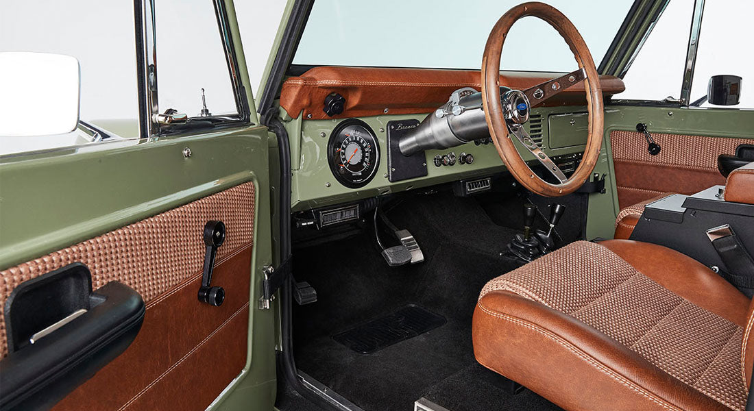 Classic Ford Bronco interior