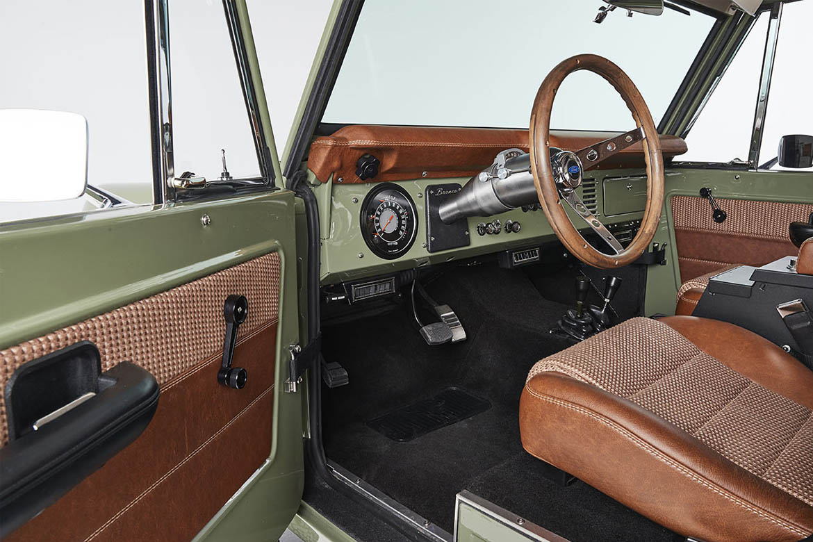 Classic Ford Bronco interior