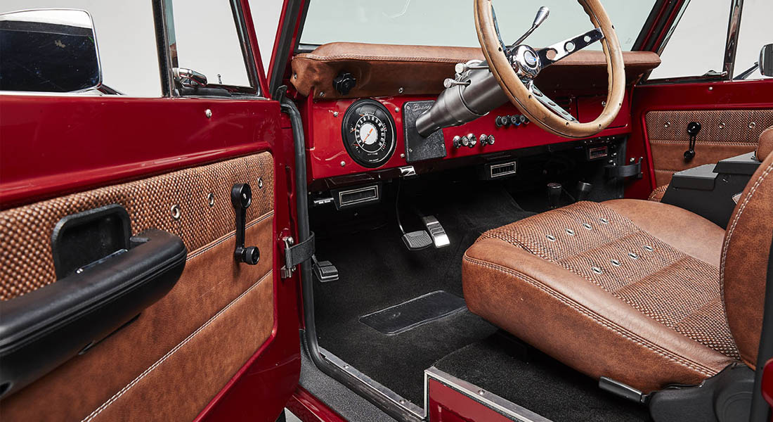 Classic Ford Bronco interior