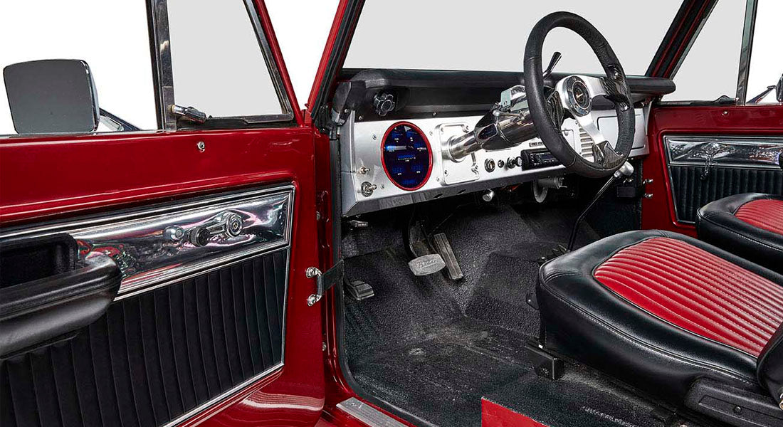 Classic Ford Bronco interior