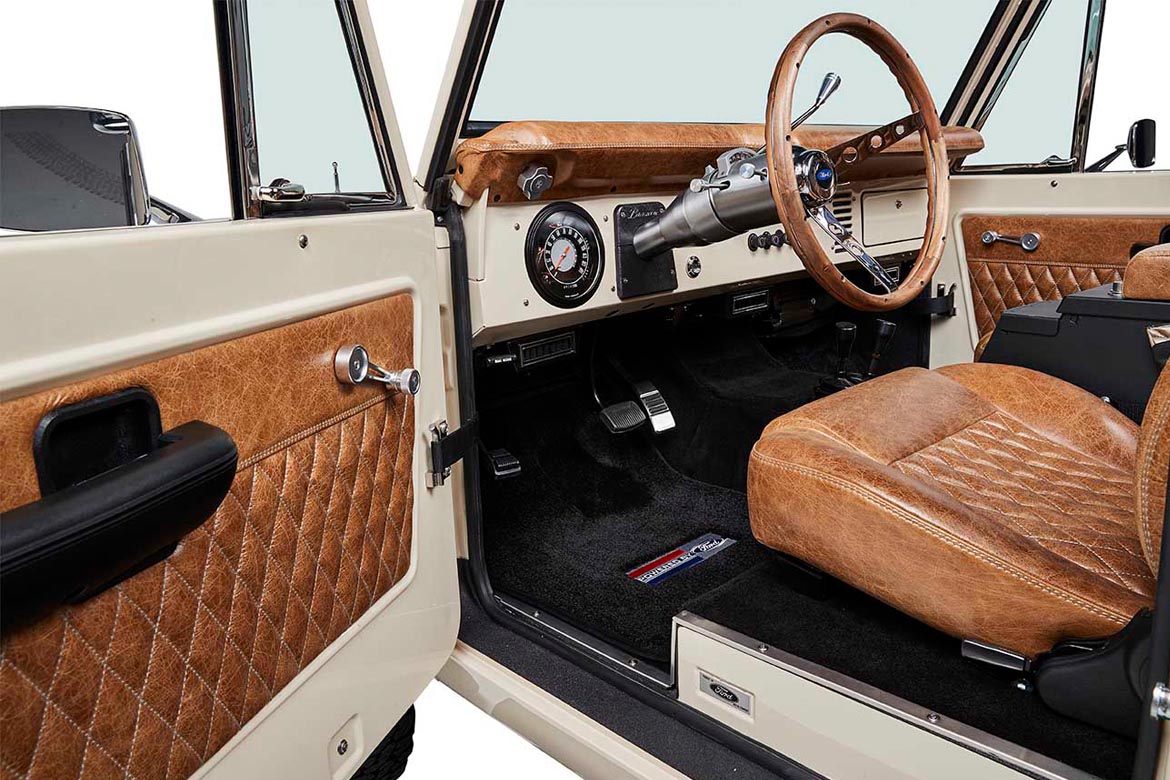Classic Ford Bronco interior