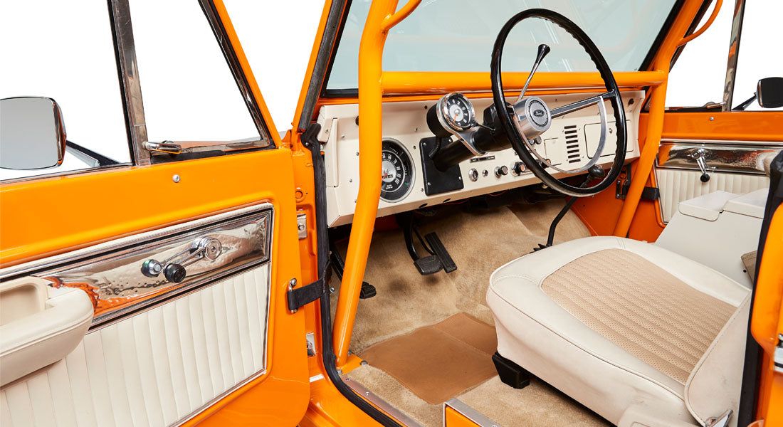 Classic Ford Bronco interior