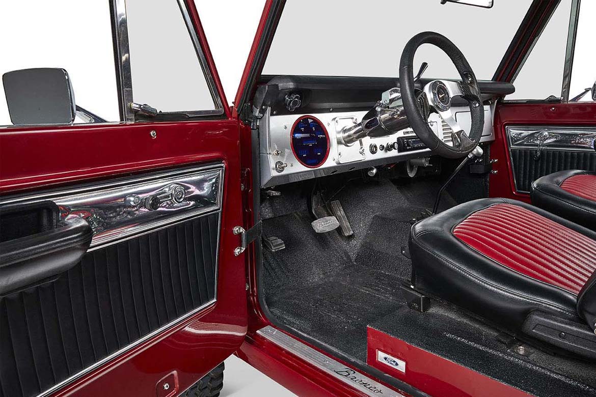 Classic Ford Bronco interior