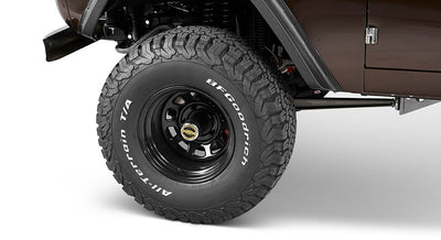 Classic Ford Bronco wheel and tire detail