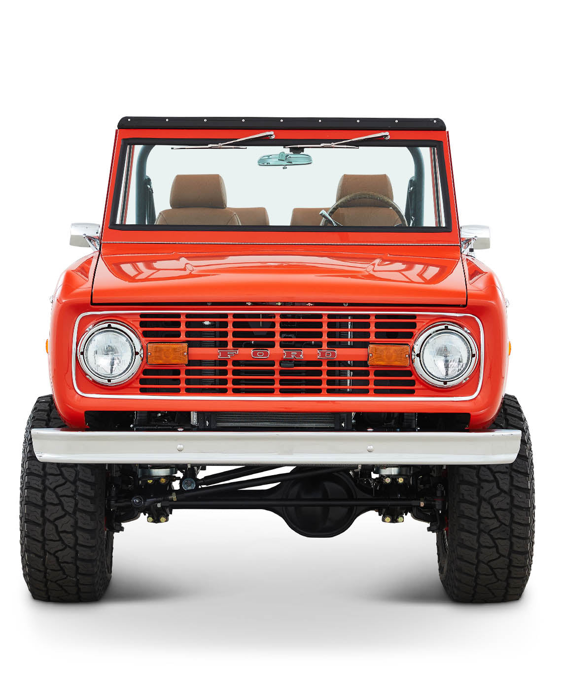 Classic Ford Bronco front view