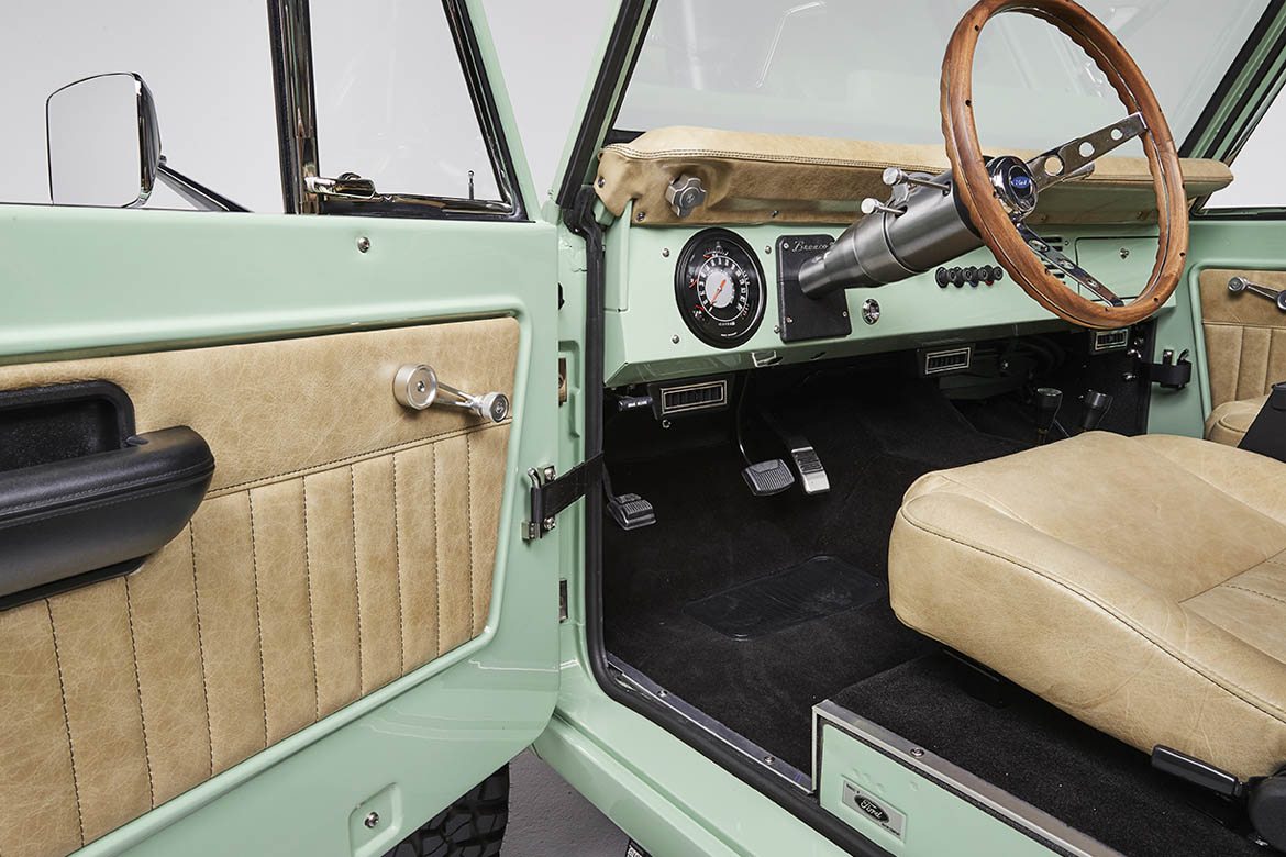 Classic Ford Bronco interior