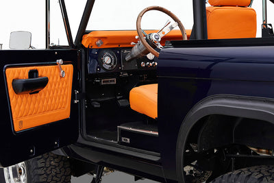 1974 Classic Ford Broncos Coyote Series Alys Beach with Orange Interior and black soft top